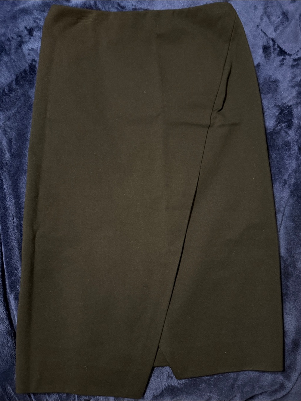 Armani Collezioni Black Midi Wrap Pencil Skirt